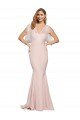 Double Bow Full Length Sweetheart Formal Crepe Bridesmaid Dress / Prom Dress with Tulle Overlay Bristol