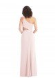 Flirty One Shoulder Midriff Cutout Maxi Formal Crepe Bridesmaid Dress / Prom Dress Bristol
