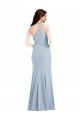 One Shoulder Draped Cowl Neck Maxi Bridesmaid Dress / Prom Dress Bristol