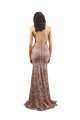 Floral Patterned Backless V-Neckline Sequin Formal Bridesmaid Dress / Prom Dress Bristol