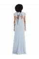 Cap Sleeve Cutout Tie Back Trumpet Bridesmaid Dress Bristol
