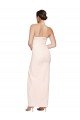 Cowl Neck Strapless Formal Stretch Satin Bridesmaid Dress / Prom Dress with High Split Bristol