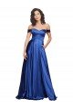 Ball Gown Off the Shoulder Sweetheart Formal Stretch Satin Bridesmaid Dress / Prom Dress Bristol