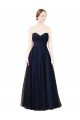 Draped Bodice Sweeheart Long Tulle Bridesmaid Dress Bristol