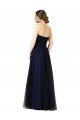 Draped Bodice Sweeheart Long Tulle Bridesmaid Dress Bristol