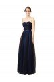 Elegant Lace and Tulle Long Strapless Bridesmaid Dress Bristol