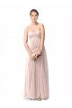 Long Sweetheart Tulle Bridesmaid Dress with Shirred Criss Cross Bodice Bristol