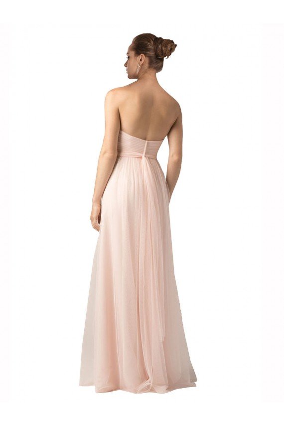 Sweetheart A-Line Tulle Bridesmaid Dress with Shirred Bodice Bristol