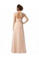 Illusion Sleeves Tulle Bridesmaid Dress with Shirred Bodice and Sweetheart Neckline Bristol
