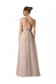 Illusion One Shoulder Tulle Bridesmaid Dress with Shirred Bodice Bristol