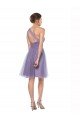 One Shoulder Short Knee Length Tulle Bridesmaid Dress Bristol