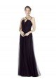 High Neck Long A-Line Tulle Bridesmaid Dress Bristol