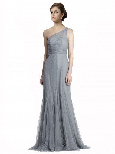 One Shoulder Tulle Fit and Flare Bridesmaid Dress Bristol