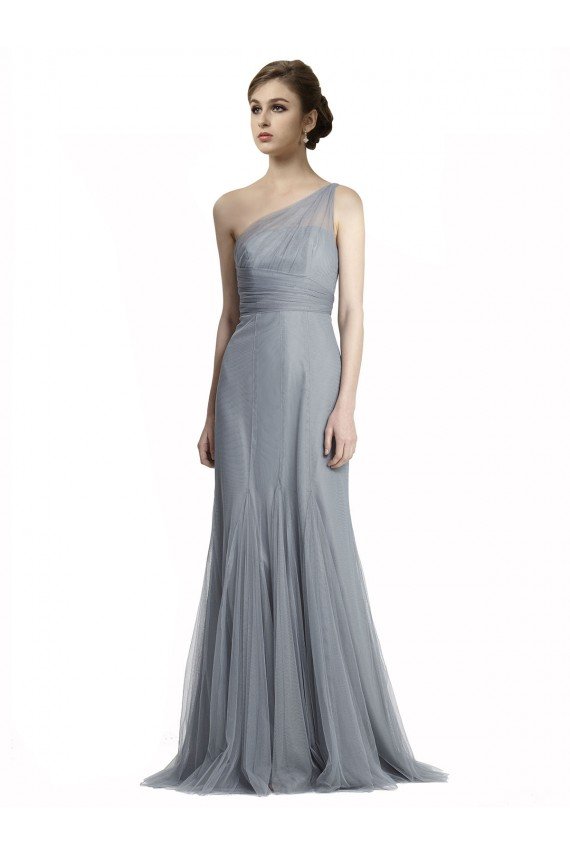 One Shoulder Tulle Fit and Flare Bridesmaid Dress Bristol