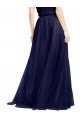 Long A-Line High Neck Halter Tulle Bridesmaid Dress Bristol