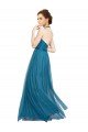 High Neck Halter Pleated A-Line Tulle Bridesmaid Dress Bristol