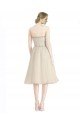 Strapless Short Cocktail Length Tulle Cocktail Bridesmaid Dress with Pleats Bristol