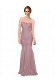 Mermaid Strapless Tulle Bridesmaid Dress with All Over Pleats Bristol