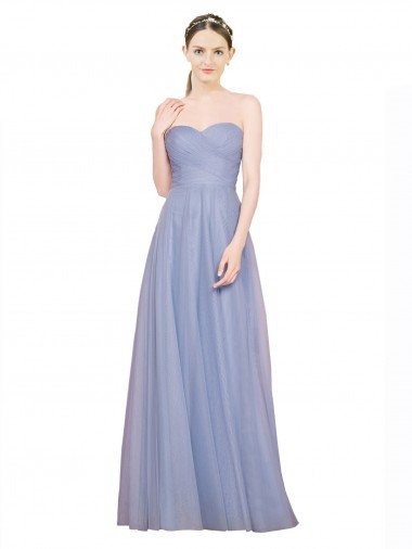 Strapless Sweetheart A-Line Tulle Bridesmaid Dress with Low Back Bristol