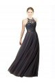Sweetheart Neckline Long Sleeveless Tulle Bridesmaid Dress with Lace Bodice Bristol
