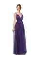 Twisted Straps Sweeheart Long Tulle Bridesmaid Dress Open Back Bristol
