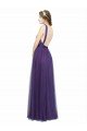 Twisted Straps Sweeheart Long Tulle Bridesmaid Dress Open Back Bristol