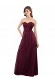 Strapless Tulle A-line bridesmaid dress with pleated top Bristol