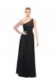 Ruched One Shoulder Tulle A-Line Bridesmaid Dress Bristol