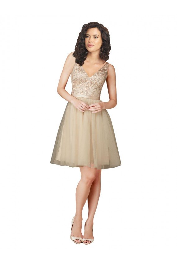 Tulle Bridesmaid Dress with Embroidery and Beading Bristol