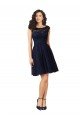 Short Bateau Neck Tulle Cocktail Bridesmaid Dress with Lace Bodice Bristol