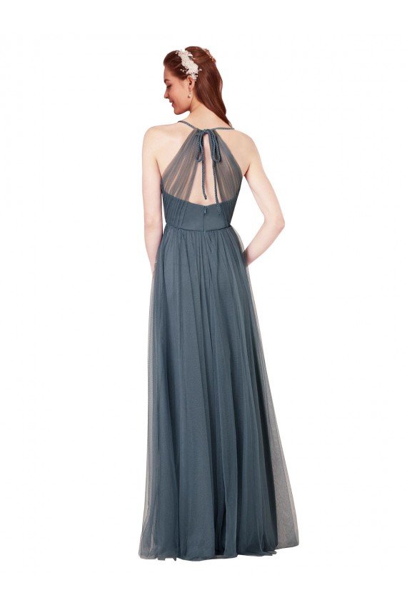 Beach-inspired Sweetheart Tulle Long Bridesmaid Dress Bristol
