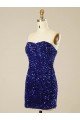 Short Sweetheart Velvet Sequin Homecoming Dress / Prom Dress Bristol