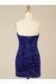 Short Sweetheart Velvet Sequin Homecoming Dress / Prom Dress Bristol