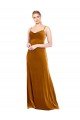 Long Velvet Cowl Neck Slip Bridesmaid Dress / Prom Dress Bristol