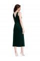 Cowl Neck Velvet Midi Cocktail Length Bridesmaid Dress / Prom Dress Bristol