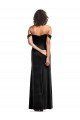 Off the Shoulder Drapped Sleeves Formal Stretch Velvet Bridesmaid Dress / Prom Dress Bristol