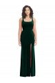 Square Neck Long Velvet Maxi Bridesmaid Dress / Prom Dress Bristol
